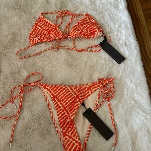 new with tags Triangl bikini XL top M bottoms